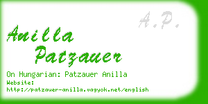 anilla patzauer business card